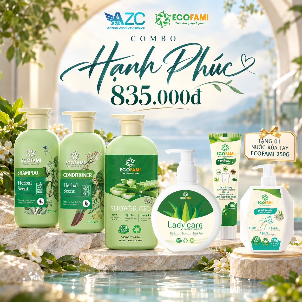 COMBO HẠNH PHÚC ECOFAMI & AZC